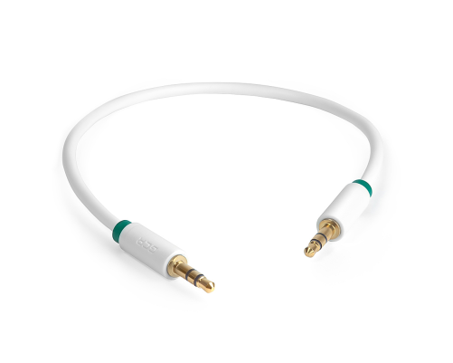 Кабель jack 3,5mm/jack 3,5mm, 1.5 м,  белый, 28 AWG, M/M, GCR-AVC1662-1.5m