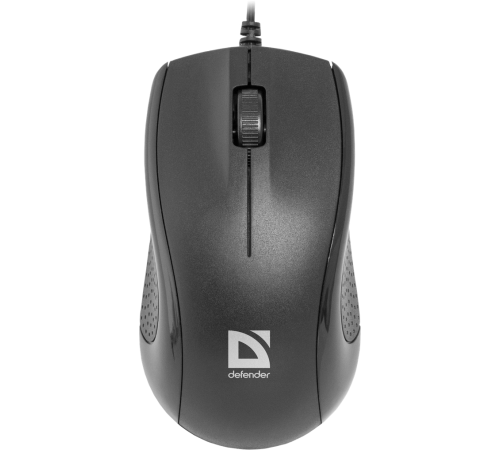 Мышь проводная Defender Optimum MB-160, 3 кнопки, 1000 dpi, черный