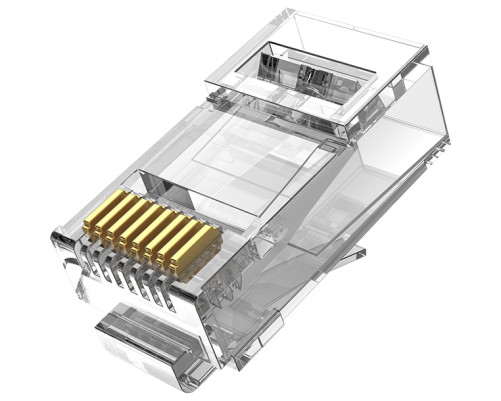 Коннектор Vention RJ45 (8p8c), UTP, cat. 6A, под витую пару (10шт.)