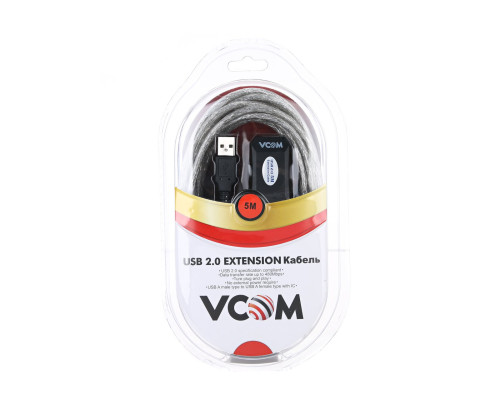 Кабель-адаптер USB2.0-repeater, Кабель-удлинительный активный <Am-->Af> 5м VCOM <VUS7049-5M> Кабель-адаптер USB2.0-repeater, Кабель-удлинительный активный <Am-->Af> 5м VCOM <VUS7049-5M>