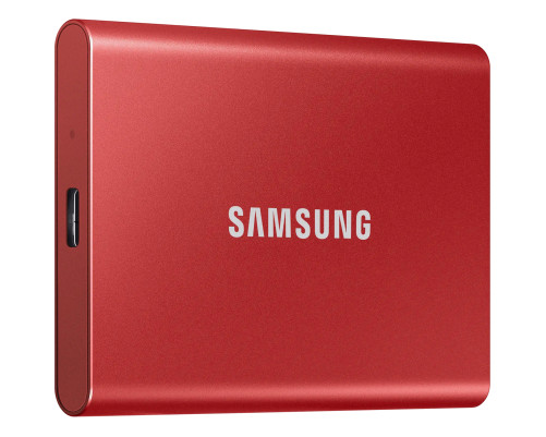 Внешний накопитель SSD Samsung T7, 2TB, USB 3.2 Gen2, красный