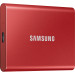 Внешний накопитель SSD Samsung T7, 2TB, USB 3.2 Gen2, красный