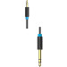 Кабель Vention Jack 6,5 mm M/ 3,5 M, 3 м, черный