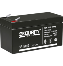 Аккумулятор свинцово-кислотный SECURITY FORCE SF 12012, 12В/1.2Ач