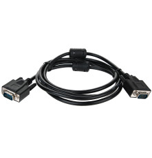 Кабель SVGA (15M/15M), 1.8 м, ферритовые кольца, черный, TV-COM <qcg341ad-1.8m>