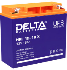 Аккумулятор свинцово-кислотный DELTA HRL 12-18 X, 12В/18Ач
