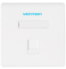 Лицевая панель Vention настенная (тип 86) под модуль Keystone 1 порт, белая