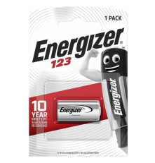 Элемент питания Energizer CR123A BL1 Lithium 3V