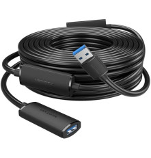 Кабель-удлинитель активный Vention USB 3.0 AM/AF с усилителем - 10м, черный