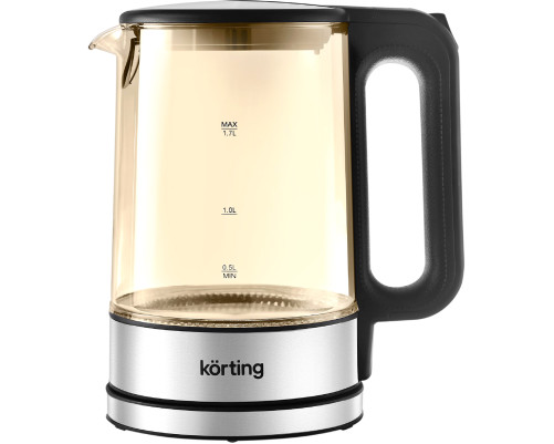 Чайник KORTING KWK 0903 G, серебристый/черный