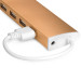 USB разветвитель Greenconnect GCR-UH214BR, бронзовый