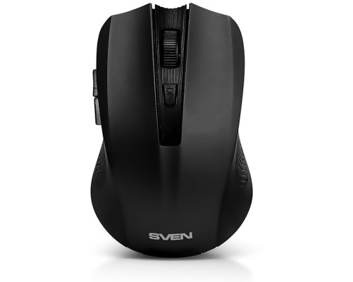 Мышь беспроводная SVEN RX-350W, 6 кнопок, 600-1400 dpi, SoftTouch, черный
