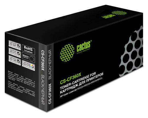 Картридж лазерный Cactus CS-CF360X CF360X для HP CLJ M552dn/M553dn/M553N/M553x, черный (12500 стр.) Картридж лазерный Cactus CS-CF360X CF360X для HP CLJ M552dn/M553dn/M553N/M553x, черный (12500 стр.)