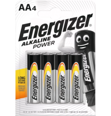Элемент питания Energizer Alkaline power LR6 AA BL4 1.5V 