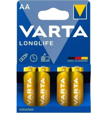 Элемент питания Varta LONGLIFE LR6 AA BL4 Alkaline 1.5V (4106) (4 шт.)