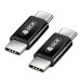 Адаптер соединитель USB 3.1 (USB 3.2 Gen 2) TypeC, M/М, черный, 100W/5А, 10 Гбит/с, 4K, AL корпус, GCR-54941
