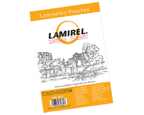 Пленка для ламинирования  Lamirel 85x120мм, 125мкм, 100 шт.
