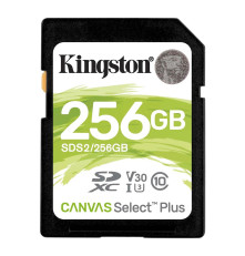 Карта памяти Kingston 256GB SDXC Canvas Select Plus 100R C10 UHS-I U3 V30