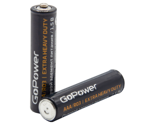 Элемент питания GoPower R03 AAA BL4 Heavy Duty 1.5V (4 шт.) Элемент питания GoPower R03 AAA BL4 Heavy Duty 1.5V (4 шт.)