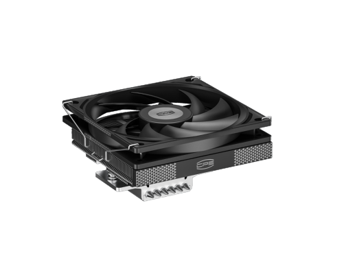 Вентилятор для процессора PCCooler RC600-67 (125W, 4-pin PWM, 67.5mm, Al, 4x6mm, 1x120mm, 62.5CFM, 32.5dBA, 2300RPM, S: 1851/1700/1200/115X, AM5/AM4, black)