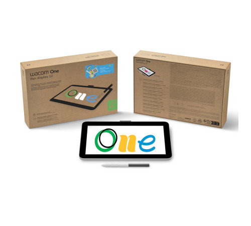 Интерактивный дисплей Wacom One 12, черный