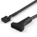 Адаптер USB 2.0/19 pin USB 3.0, 0.15 м, черный