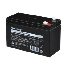 Аккумулятор свинцово-кислотный GoPower LA-1270, 12В/7Ач клеммы T1/ F1