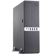 Корпус 300Вт Foxline mATX Desktop 300W, 2xUSB3.0, 2xUSB2.0, toolless, Black, 8cm. fan, powercord