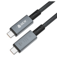 Кабель USB 4.0 TypeC, 1.0m, черный, 240W, 40 Gbps, 8K60Hz