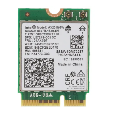 Адаптер Wi-Fi внутренний Intel Wi-Fi 6 AX201, 2230, 2x2 AX+BT, No vPro, 985855