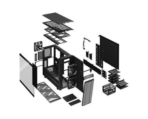 Корпус Fractal Design Define 7 TG Dark Tint, черный Корпус Fractal Design Define 7 TG Dark Tint, черный