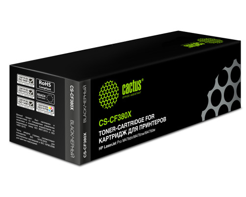 Картридж лазерный Cactus CS-CF380X CF380X для HP LJ Pro M476dn/M476nw/M476dw, черный (4400 стр.) Картридж лазерный Cactus CS-CF380X CF380X для HP LJ Pro M476dn/M476nw/M476dw, черный (4400 стр.)
