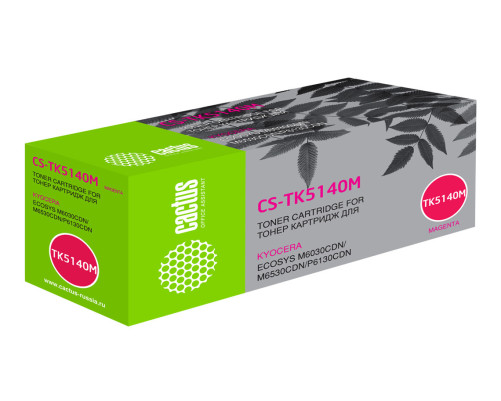 Картридж лазерный Cactus CS-TK5140M TK-5140M для Kyocera Ecosys M6030cdn/M6530c, пурпурный (5000 стр.) Картридж лазерный Cactus CS-TK5140M TK-5140M для Kyocera Ecosys M6030cdn/M6530c, пурпурный (5000 стр.)