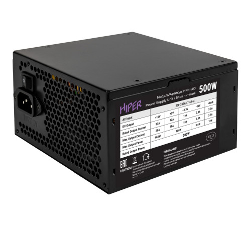 Блок питания 500 Вт HIPER ECO HPN-500