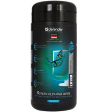 Салфетки для экранов Defender CLN 30102 Pro 100 шт,туба,витлейд