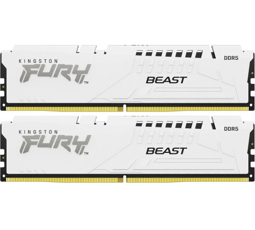 Модуль оперативной памяти Kingston 32GB FURY Beast White XMP 5600Mhz DDR5 CL40 DIMM (Kit of 2)