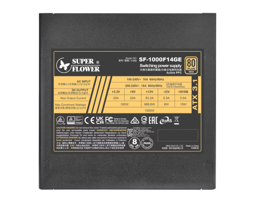 Блок питания 1000 Вт Super Flower Leadex III Gold Блок питания 1000 Вт Super Flower Leadex III Gold