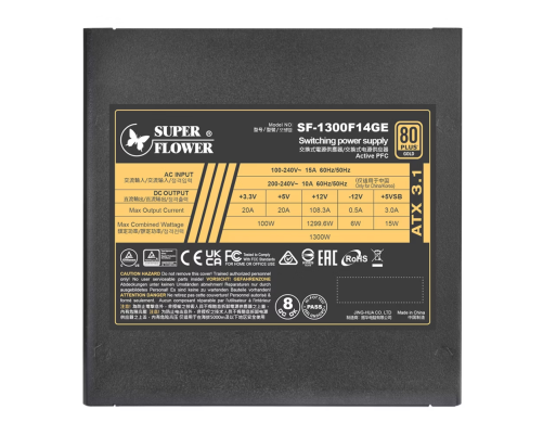 Блок питания 1300 Вт Super Flower Leadex III Gold Блок питания 1300 Вт Super Flower Leadex III Gold
