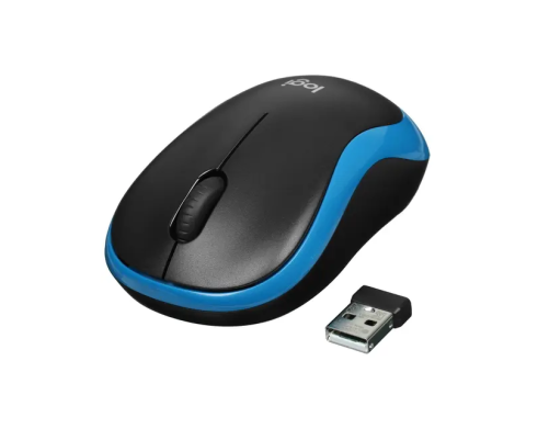 Мышь беспроводная Logitech M185, синий