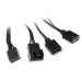 Вентилятор для корпуса HSPD FN027 Black (120x120x25mm, 4-pin PWM, ARGB, 48.6CFM, 30.1dBA, 1500RPM, Black)