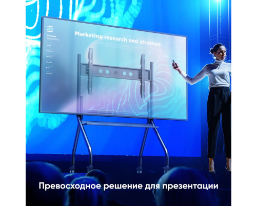 Мобильная стойка ONKRON на 1 ТВ TS2080 BLACK Мобильная стойка ONKRON на 1 ТВ TS2080 BLACK