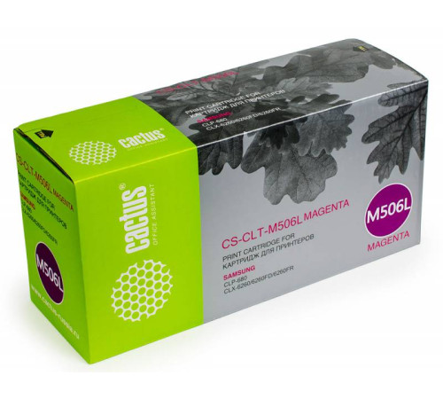 Картридж Cactus CS-CLT-M506L CLT-M506L для Samsung CLP 680/CLX 6260/6260F, пурпурный (3500 стр.)