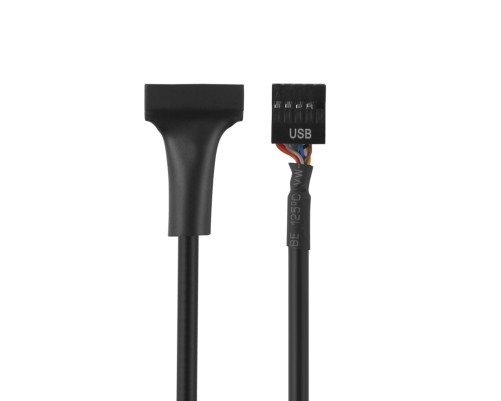 Адаптер USB 2.0/19 pin USB 3.0, 0.15 м, черный Адаптер USB 2.0/19 pin USB 3.0, 0.15 м, черный
