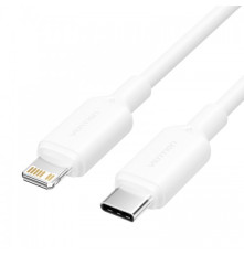 Кабель Vention USB 2.0(CM)-Lightning(8M) для iPad/iPhone, 3A, 1 м, белый