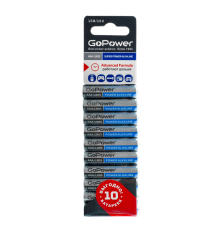 Элемент питания GoPower LR03 AAA BL10 Alkaline 1.5V (10 шт.)