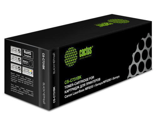 Картридж Cactus CS-C731BK 731 BK для Canon LB i-Sensys MF8230/MF8280 (1600 стр.) Картридж Cactus CS-C731BK 731 BK для Canon LB i-Sensys MF8230/MF8280 (1600 стр.)