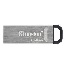 Накопитель USB Flash Drive Kingston 64 GB DataTraveler Kyson, серебристый