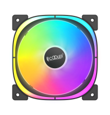 Вентилятор для корпуса PCCooler EF120 ARGB BK (120x120x25mm, 4-pin PWM, ARGB, 37.98CFM, 25.7dBA, 1500RPM, Black)