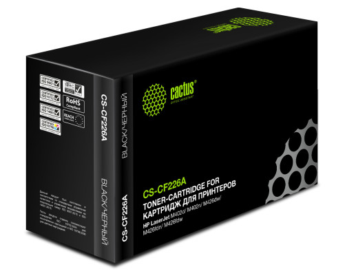Картридж лазерный Cactus CS-CF226A CF226A для HP LJ Pro MFP M426dw/M426fdw/M426fdn/M402dn/M402n/M402d/M402dw, черный (3100 стр.) Картридж лазерный Cactus CS-CF226A CF226A для HP LJ Pro MFP M426dw/M426fdw/M426fdn/M402dn/M402n/M402d/M402dw, черный (3100 стр.)