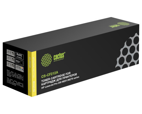Картридж лазерный Cactus CS-CF212A CF212A для HP LJ Pro 200 M251/M276, желтый (1800 стр.) Картридж лазерный Cactus CS-CF212A CF212A для HP LJ Pro 200 M251/M276, желтый (1800 стр.)